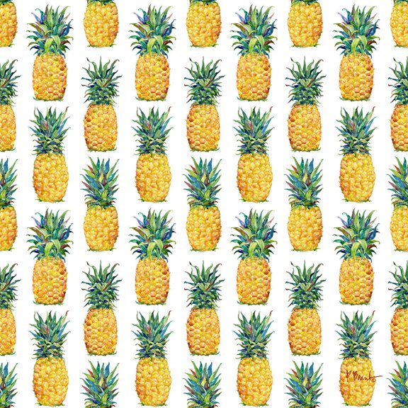 Kona Pineapple Repeat I Poster Print - Paul Brent (24 x 24)