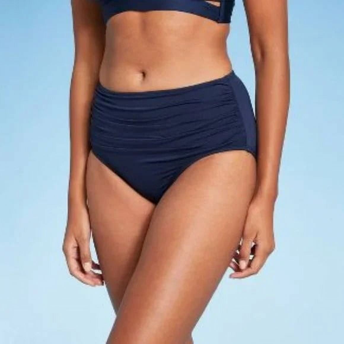 Women's Tummy Control High Waist Bikini Bottom - Kona Sol™ Blue XS