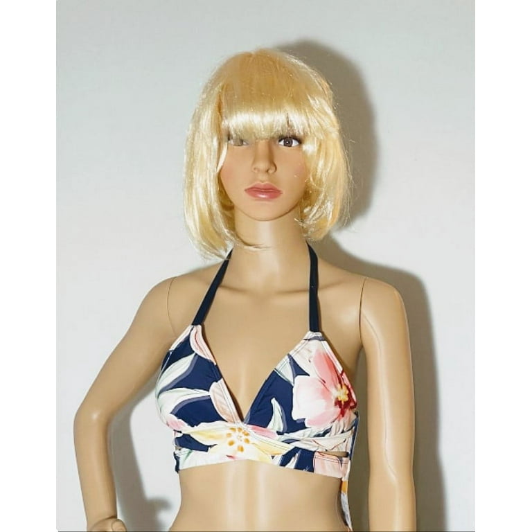 Kona Sol Women's Faux Wrap Timeless Garden Halter Bikini Top - Size M  (8-10) 