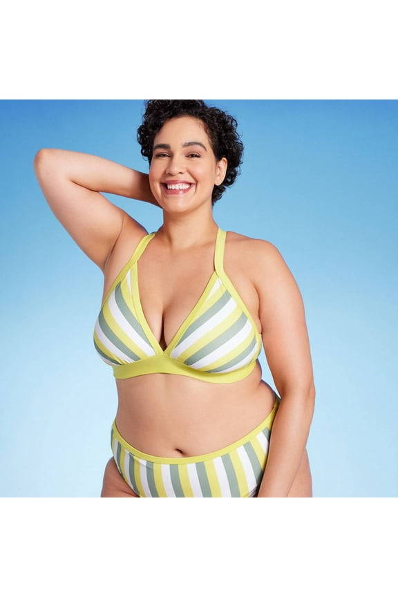 Women's Plus Size Triangle Bikini Top - Kona Sol