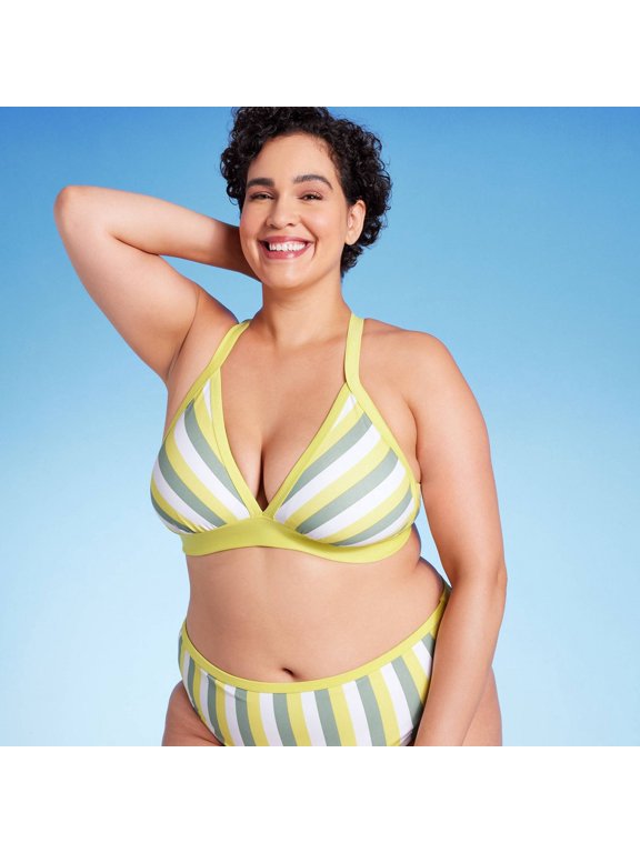 Women's Plus Size Triangle Bikini Top - Kona Sol