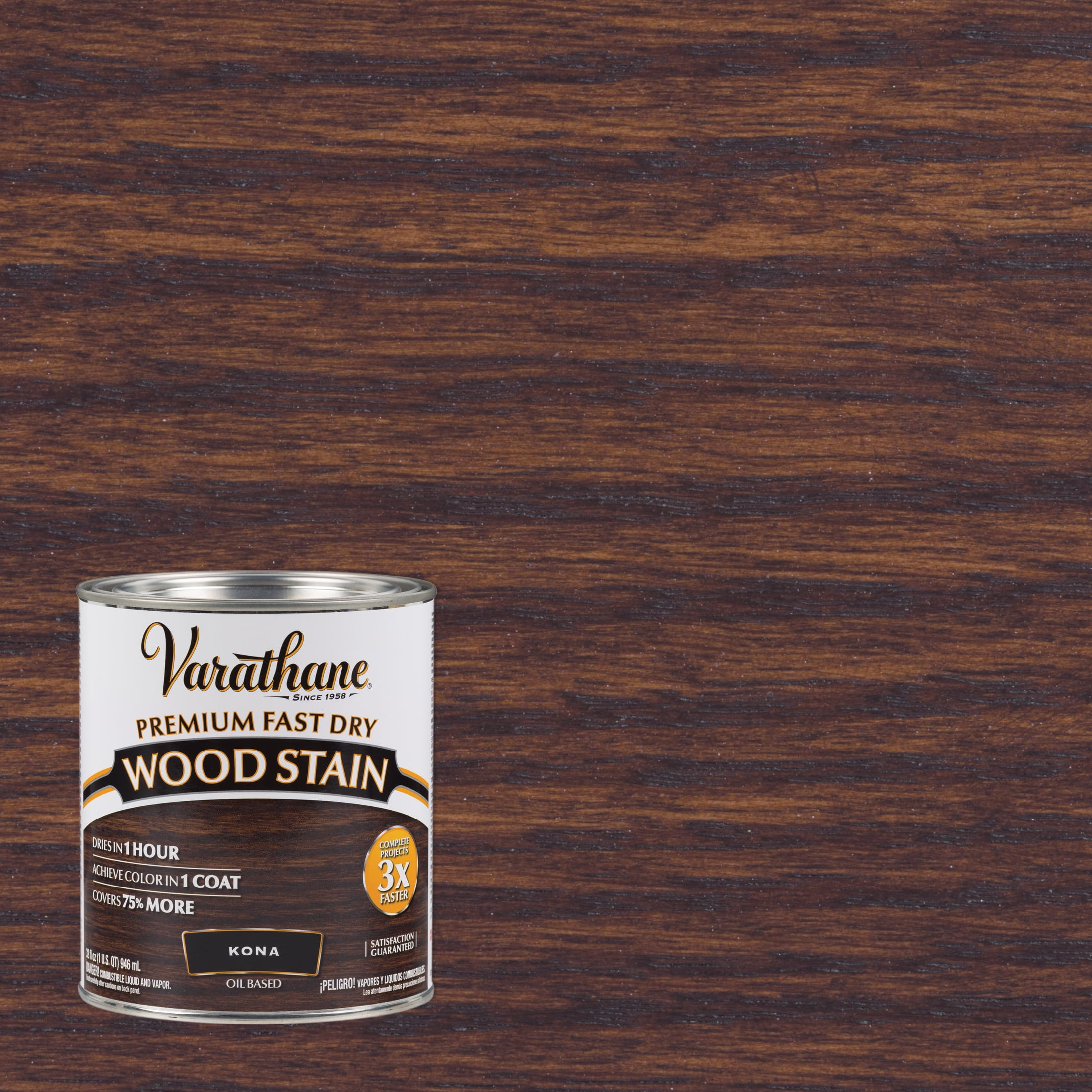 Kona, Varathane Premium Fast Dry Wood Stain262010, Quart