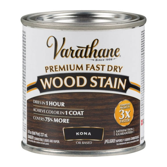 Kona, Varathane Premium Fast Dry Wood Stain-262029, Half Pint
