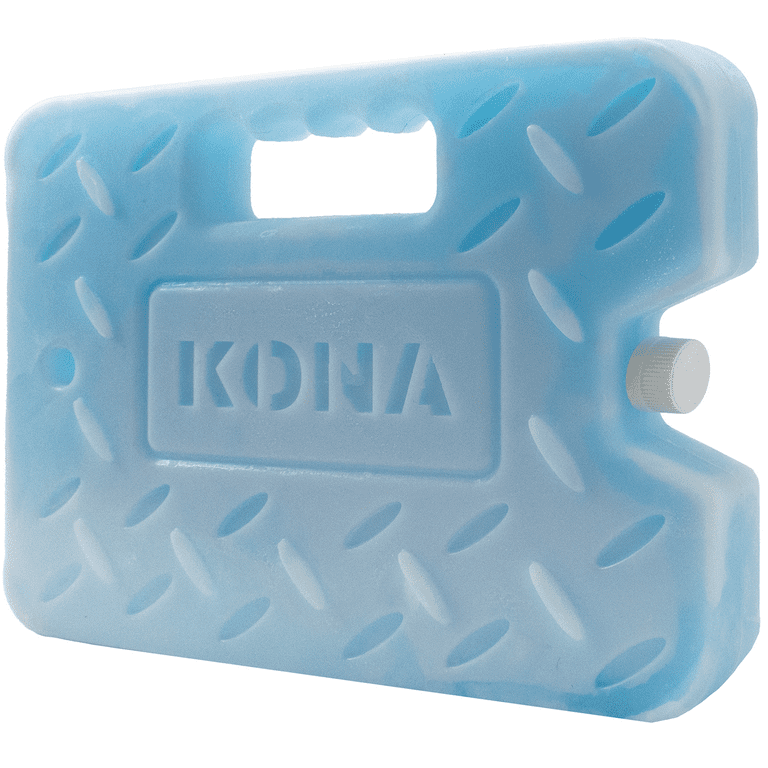 Kona Blue/Ice 2 Pound Ice Packs for Coolers - Long Lasting Design -  Refreezable Reusable Cooler Ice Pack (2)