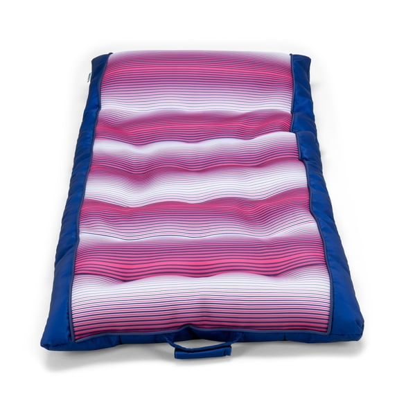 Big Joe Kona No Inflation Needed Pool Lounger with Headrest, Fade Fuchsia Double Sided Mesh, Quick Draining Fabric, 5.5 feet Big