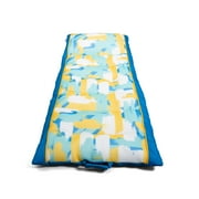 Big Joe Kona No Inflation Needed Pool Lounger with Headrest, Paintbrush Yellow Double Sided Mesh, Quick Draining Fabric, 5.5 feet Big