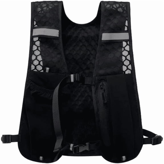 Konae Sports Runner Vest Adult Unisex Black Tear Resistant 1-Pack