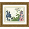 thumbnail image 1 of Konan, Tanigami 14x12 Gold Ornate Wood Framed with Double Matting Museum Art Print Titled - Japanese Flower Garden III, 1 of 4