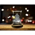 thumbnail image 1 of Konark Sun Tower 3D Engraved Crystal Keepsake Souvenir, 1 of 7