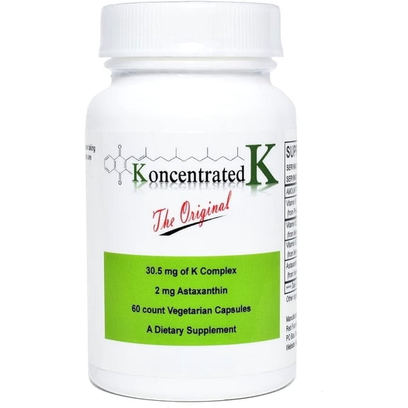 Koncentrated K All Natural Multi-Vitamin K Capsules 60 Count