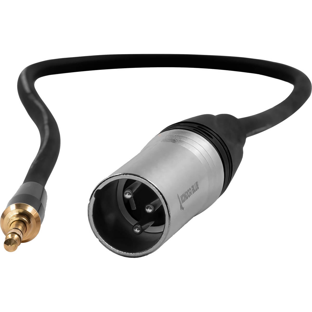 Kondor Blue 16" XLR Male to 3.5mm Male Mini TRS Cable