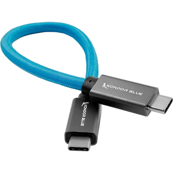 Kondor Blue 8.5" USB 3.1 Gen 2 Type-C to Type-C Cable for SSD Recording