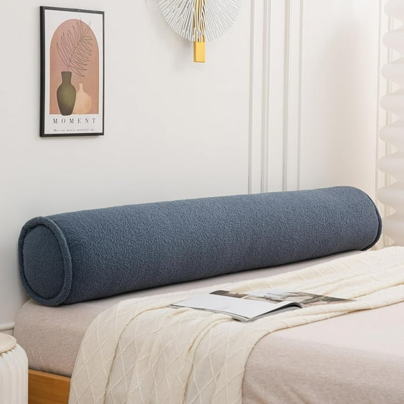Konelia Body Pillows for Adults Neck roll Pillow for Sleeping Bolster Bed Pillow Decorative Cervical Long Pillow Cylinder Pillows for Knee Leg Neck (Blue, 59.1"x7.9")