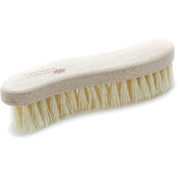 Konex S-Shaped Scrub Brush for Bathtub and Tile, Wooden Cleaning Brush