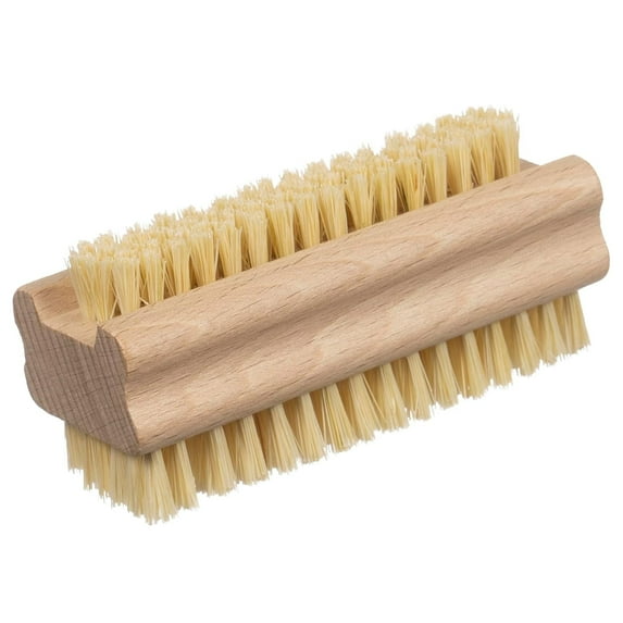 Konex Wooden Cleaning Scrub Brush for Hands Nails and Toes Non Slip with Tampico Bristles The Perfect Blend of Nature and Efficiency