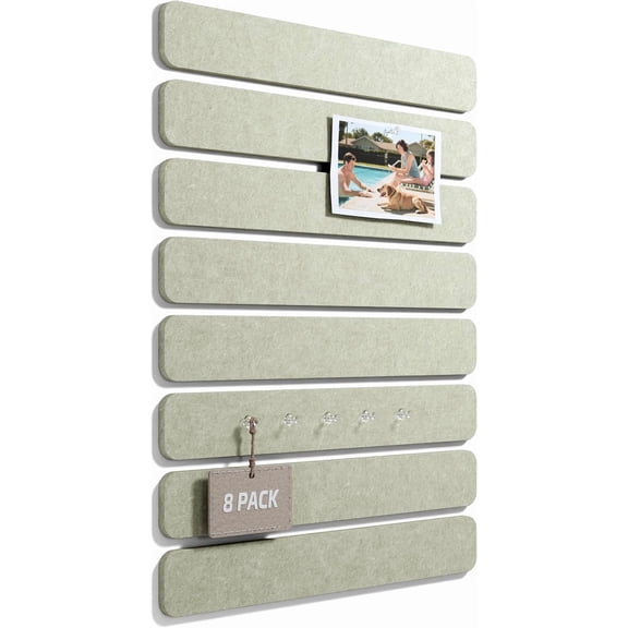 Konexial 13" x 2" Felt Wall Panels, Sage