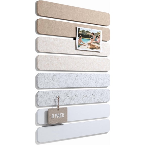 Konexial 13" x 2" Felt Wall Panels, Stone Beige