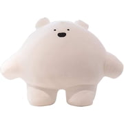 Konexial 15.7 inch Cute Bear Plush Stuffed Animal Body Pillow Fat Cartoon Cylindrical Body Pillows for Kids, Super Soft Hugging Toy Gifts for Bedding, Kids Sleeping Nap Kawaii Pillow