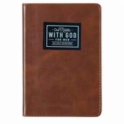 Konexial 2026 One minute WITH GOD for men, 365 days of daily prayer brown book, Bible prayer Faux Leather Journal