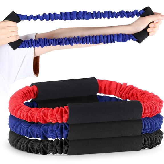 Konexial 3 Pcs Archery Bow Strength Trainer 30 40 50 Lbs Arm Strength Exercise Band Rubber Stretch Bands Archery Accessories for Bow Practice Shooting Accessories