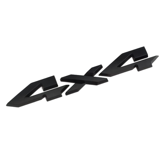 Konexial 4x4 Letter Logo Emblem, Rear Tailgate Badge Fits RAM 1500 2500 3500 2019 2020 2021 2022 2023 2024 (Matte Black)