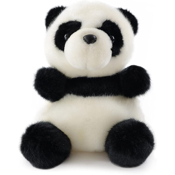 Konexial 8.6" Panda Stuffed Animals Plush | Cute Plushies for Animal Themed Parties, Teacher Student Award, Animal Toys for Baby, Boy, Girls