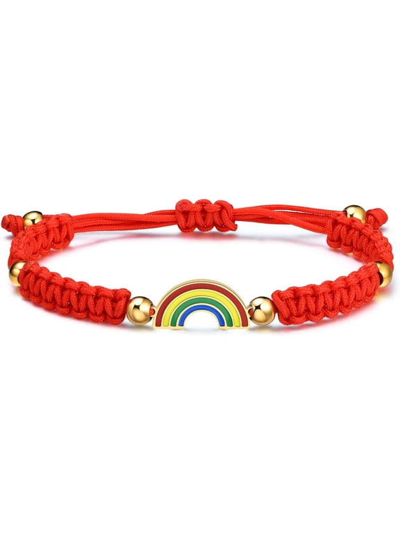 Lucky Red String Kabbalah Bracelets for Kids, Handmade Braided Cord and Rotating Evil Eye Hamsa Hand Jewish Amulet Gift Jewelry for Boys Girls Son Daughter Children Protection