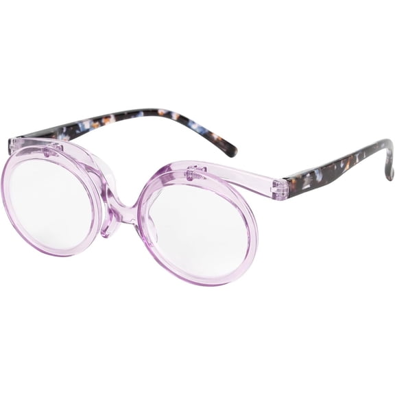 Konexial Makeup Reading Glasses For Women Flip Up Double Lens | Cosmetic Readers, Magnifying Eyeglasses