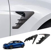 Konexial for Tesla Model 3 Highland HW4.0 Side Camera Protection Cover-YT | Indicator Decoration Accessories fit for 2024 2025 2026 Tesla Model 3 with HW4.0 Matt Carbon Fiber Pattern