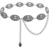 Konexial Western Metal Concho Belt for Women Cowgirl Chain Belts for ...