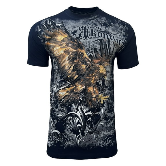 Konflic Soaring Golden Eagle Vintage Graphic Men's t-shirt