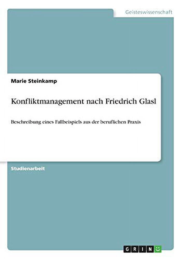 Konfliktmanagement nach Friedrich Glasl Beschreibung eines