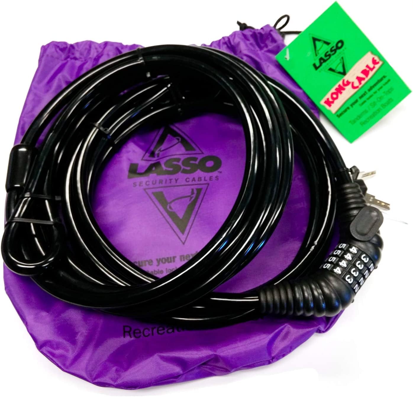 Kong Cable Kayak Lock fits Touring, SitOn Top/Recreational and Fishing