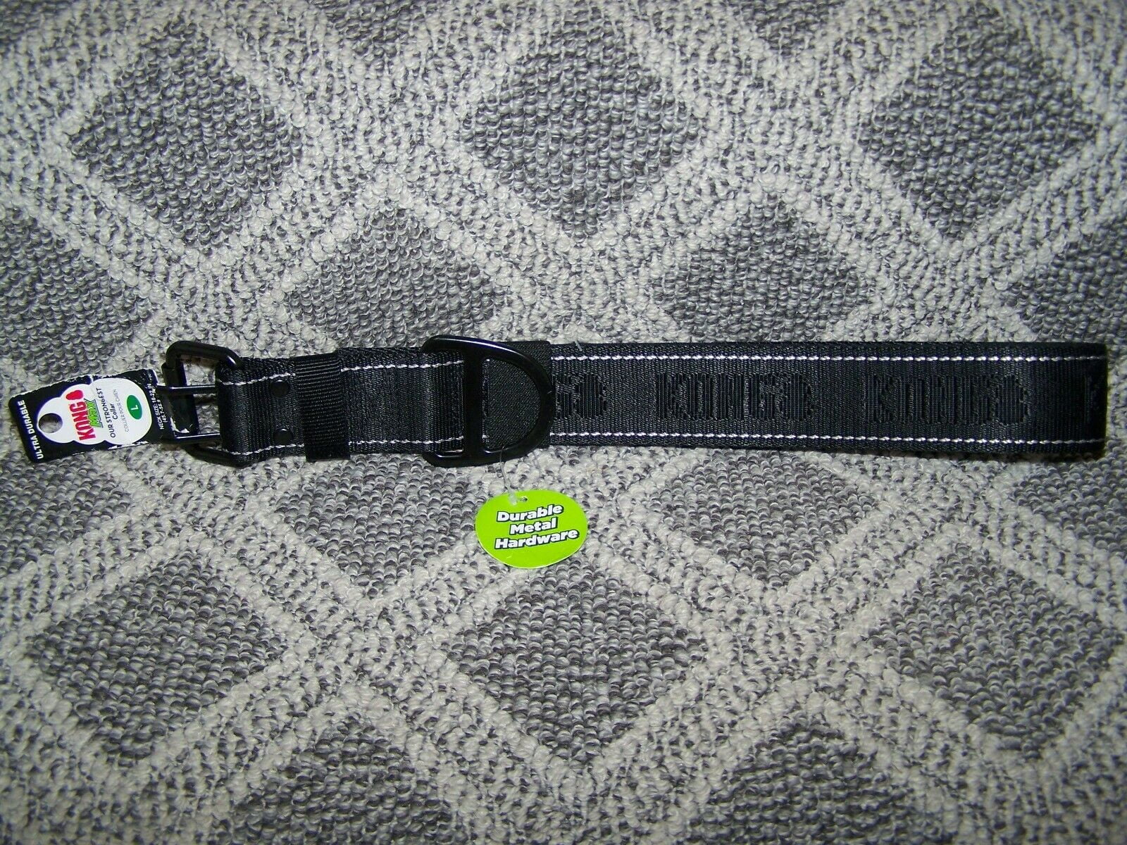 Kong Max Ultra Durable Size Large, Black, Strongest Collar Neck Size 18
