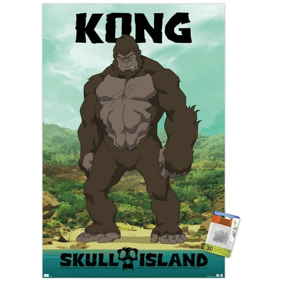 Kong: Skull Island - Kong Wall Poster with Pushpins, 22.375" x 34"