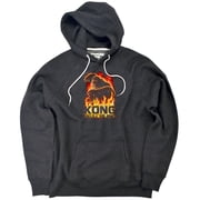 Kong Skull Island Out Of The Fire Unisex Adult Slim Fit Pull-Over Heather Hoodie, Charcoal, Small