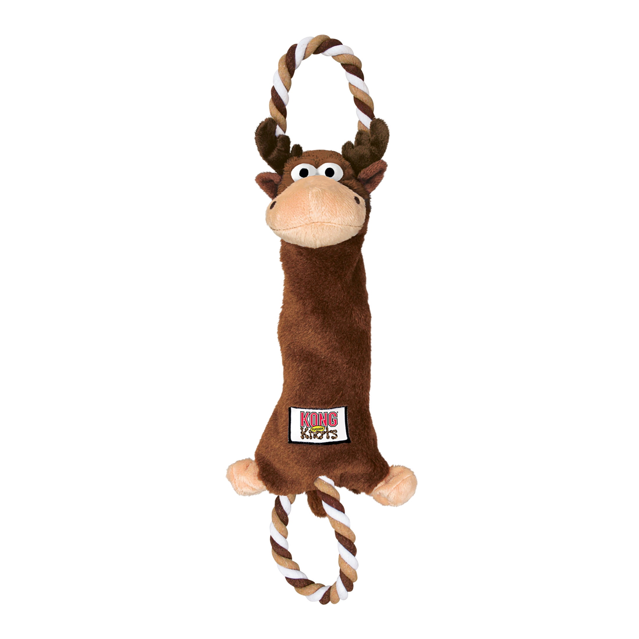 KONG® Tugger Knots Interactive Tug and Shake Toy, Moose, Medium/Large