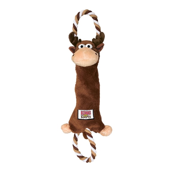 KONG® Tugger Knots Interactive Tug and Shake Toy, Moose, Medium/Large