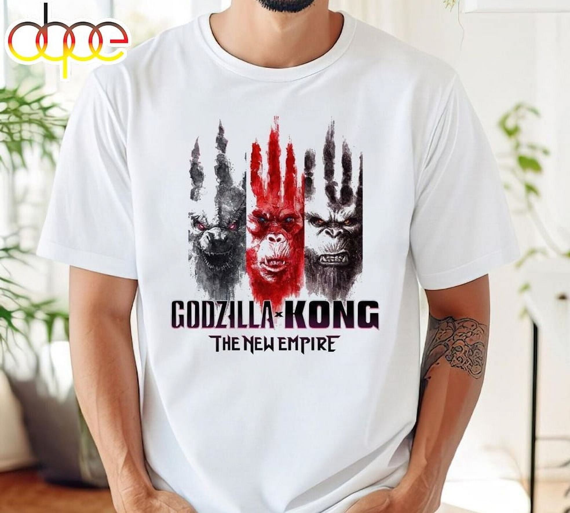 Kong vs Godzilla 2024 The New Empire White Unisex Tshirt S5XL