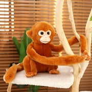 Konghyp 11-Inch Simulated Golden Monkey Doll Hanging Pendant Plush Toy   Charming Soothing Sleep Doll for Boys and Girls, Ideal Holiday and Birthday Gifts for Cozy Playtime