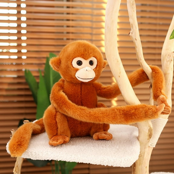 Konghyp 11-Inch Simulated Golden Monkey Doll Hanging Pendant Plush Toy – Charming Soothing Sleep Doll for Boys and Girls, Ideal Holiday and Birthday Gifts for Cozy Playtime