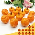 thumbnail image 1 of Konghyp 12 Pack Artificial Lifelike Mini Pumpkins, Fall Crop Decor, Halloween Thanksgiving Decoration, Small Decorative Props for Home and Party, Cute Faux Pumpkin Assortment, 1 of 6