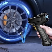 Konghyp 150PSI Tire Inflator   Portable 12V Auto Air Compressor with Digital Pressure Gauge and Emergency LED Light   Perfect for Car Tire Maintenance and Safety.