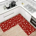 thumbnail image 1 of Konghyp 2 Piece Christmas Kitchen Floor Mats Set, Stain Resistant, Non-Slip Design, Versatile Use for Home Entrance and Bathroom, Easy to Clean Holiday Decor, 1 of 6