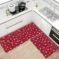 thumbnail image 1 of Konghyp 2 Piece Christmas Kitchen Floor Mats Set, Stain Resistant, Non-Slip Design, Versatile Use for Home Entrance and Bathroom, Easy to Clean Holiday Decor, 1 of 6