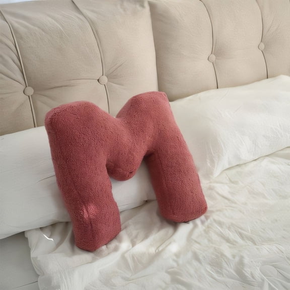 Konghyp 26 Letter Pillows – Soft Decorative Alphabet Throw Pillows for Living Room, Sofa, Couch, and Car, Adds a Personalized and Cute Touch to Your Home Decor.