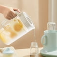 thumbnail image 1 of Konghyp 2L Cold Kettle Fruit Teapot, Plastic Drink Pitcher, Iced Tea Container, Lemonade Jar for Home, Party and Kitchen Use, Durable with Lid, Dishwasher Safe, 1 of 6