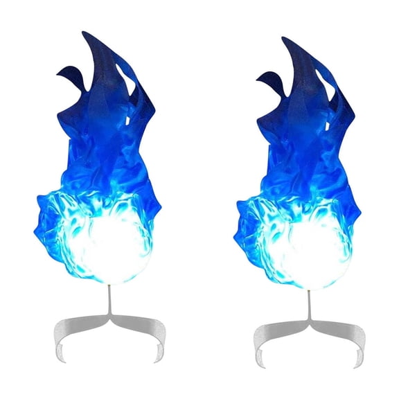 Konghyp 2Pcs Halloween Home Decoration Luminous Floating Fireball, Exquisite Ornaments, LED Lit Prop, Unique Clothing Accessory, Perfect for Role Play, Custom Designed Decoration