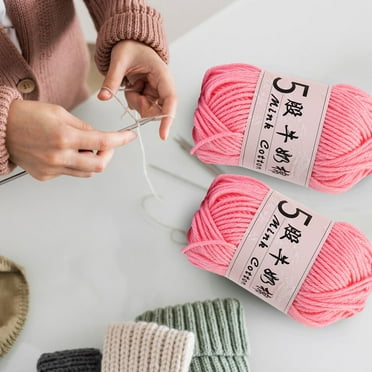 Konghyp 5 Strands Milk Cotton Doll Crochet Yarn – Ideal for DIY Knitting Projects – Soft Baby Sweater Wool Ball for Crafting Comfortable and Warm Garments.