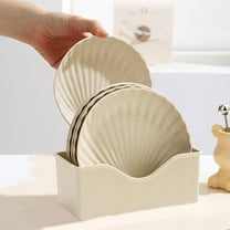 Konghyp 5Pcs Creative Shells Snack Plates, Storage Set, Versatile Tableware, Clean Dining Solution, Multi-purpose Food Tray for Shrimp Shells and Snacks, Easy to Clean Stacking Plates